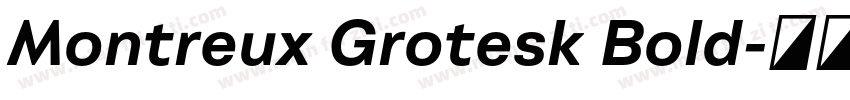 Montreux Grotesk Bold字体转换